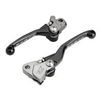 Zeta Pivot Brake/Clutch Lever Set Black for Yamaha YZ65 2018-2026