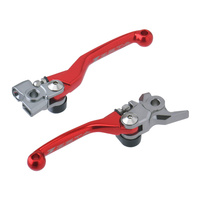 Zeta Pivot Brake/Clutch Lever Set Red for Husqvarna FE450 Heritage 2025