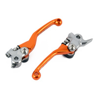 Zeta Pivot Brake/Clutch Lever Set Orange for Husqvarna FC350 2016-2021