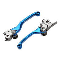 Zeta Pivot Brake/Clutch Lever Set Blue for Husqvarna TX300 2017