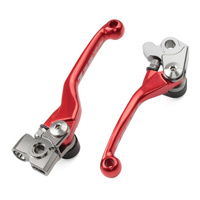 Zeta Pivot Brake/Clutch Lever Set Red for BETA RR200 2T Racing 2024
