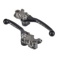 Zeta Pivot Brake/Clutch Lever Set Braktec Black for Husqvarna FE350 2022-2024
