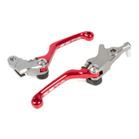 Zeta Pivot Lever Set CP 3-Finger Red for Honda CRF250L Rally 2017-2021