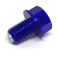 Zeta Magnetic Drain Bolt Blue for Kawasaki KX112 2022-2026