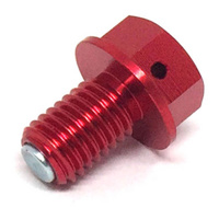 Zeta Magnetic Drain Bolt Red for Kawasaki KX65 2000-2026