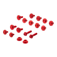 Zeta Plastic Bolt Set Red ZE885062