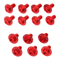 Zeta Plastic Bolt Set Red ZE885442