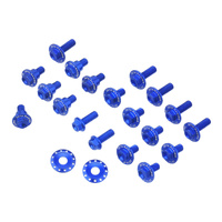 Zeta Plastic Bolt Set Blue for Yamaha YZ125 SP 2024
