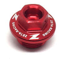 Zeta Oil Fill Plug Red for Kawasaki KX250X 2021-2026