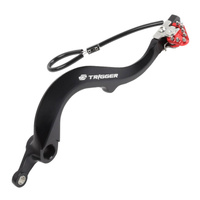 Zeta Trigger Brake Pedal Red for Kawasaki KX250F 2006-2020