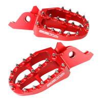 Zeta Adventure Foot Pegs Red for Honda CRF450X 2005-2026