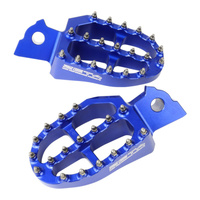 Zeta Adventure Foot Pegs Blue for Yamaha YZ125 1997-2026