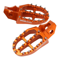 Zeta Adventure Foot Pegs Orange for Husqvarna TC125 2016-2022