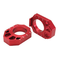 Zeta Rear Axle Block Red for Honda CRF450R 2002-2026